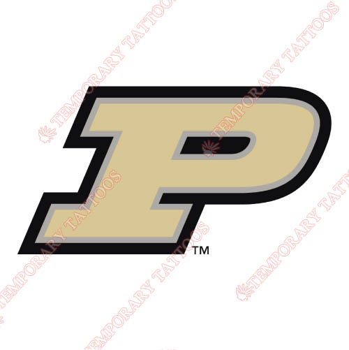 Purdue Boilermakers Customize Temporary Tattoos Stickers NO.5958